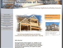 Tablet Screenshot of housingministriesofnewengland.org
